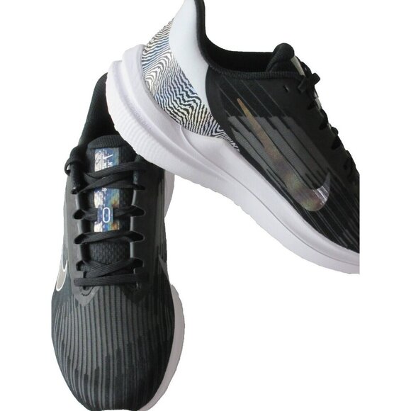 Nike Women's Air Winflo 9 PRM Running Training Shoes Black White Sizes NIB - Picture 4 of 5